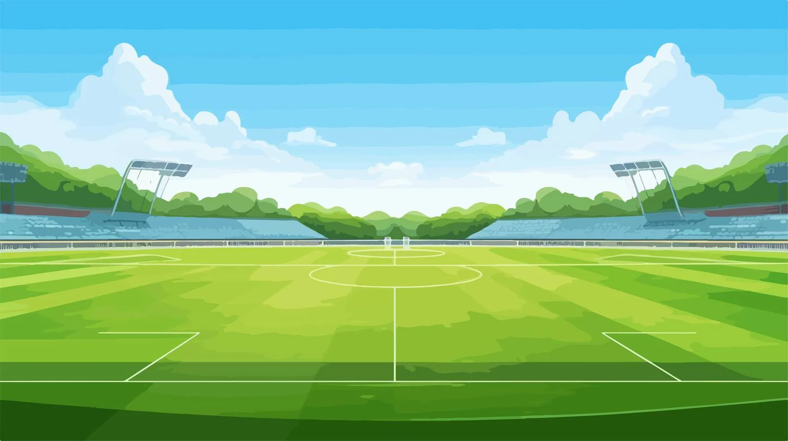 Desolate Soccer Field in Vast Stadium — free download from Dotvec