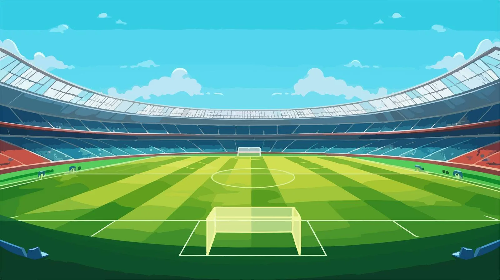 Desolate Soccer Stadium with Empty Field — free download from Dotvec