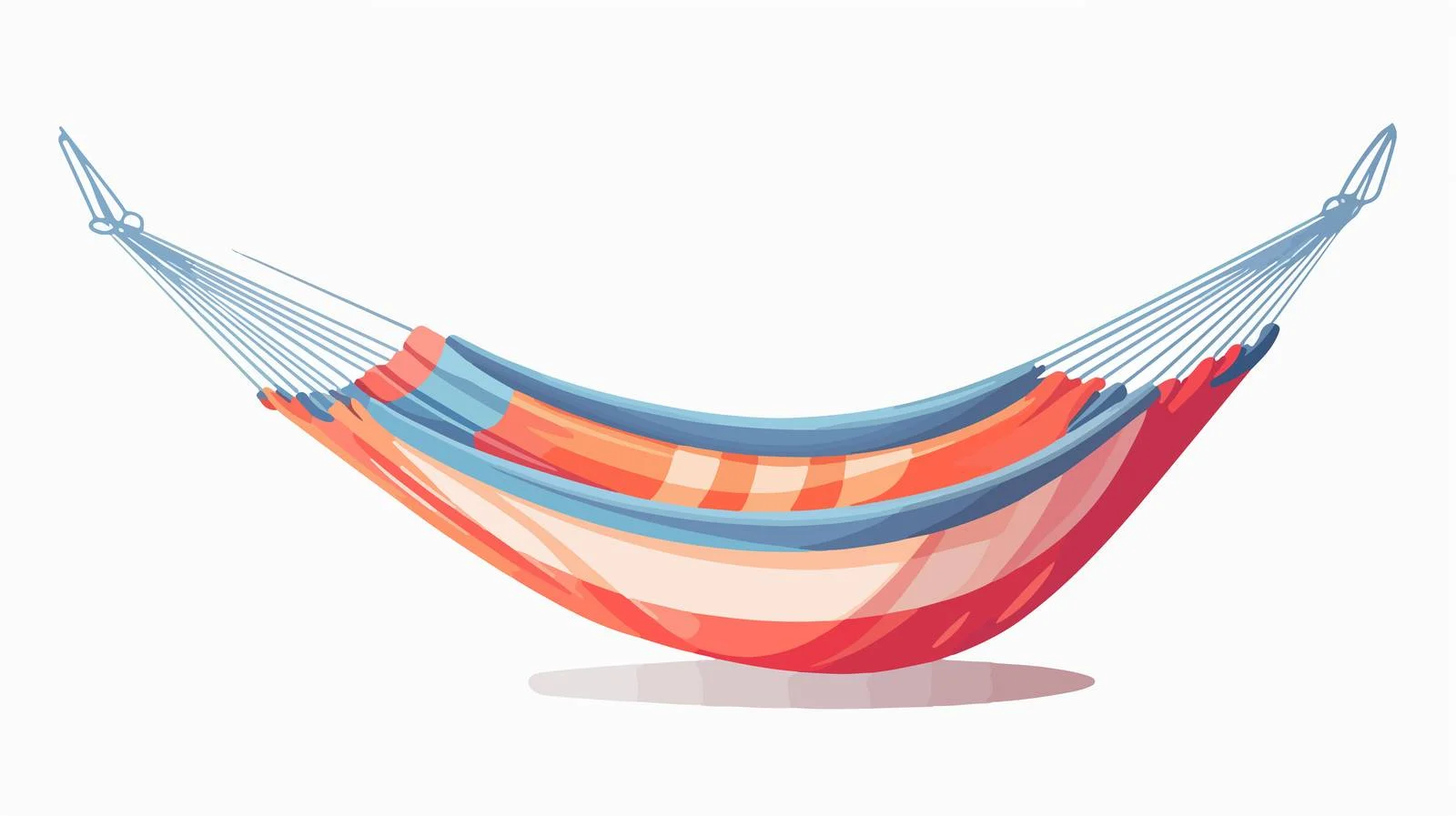 Premium Striped Hammock on White Background — free download from Dotvec