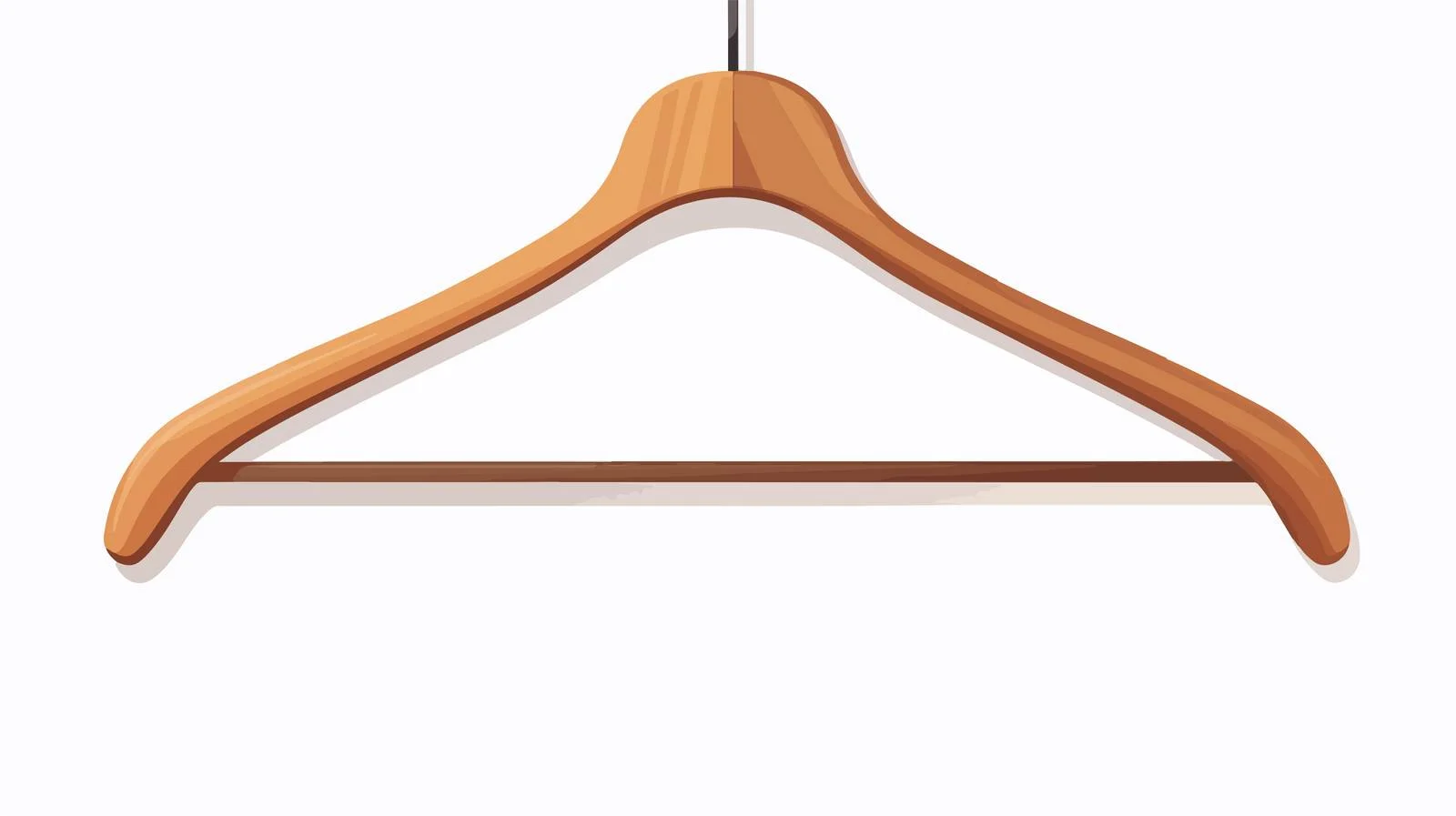 Classic Wooden Clothes Hanger for Apparel — free download from Dotvec
