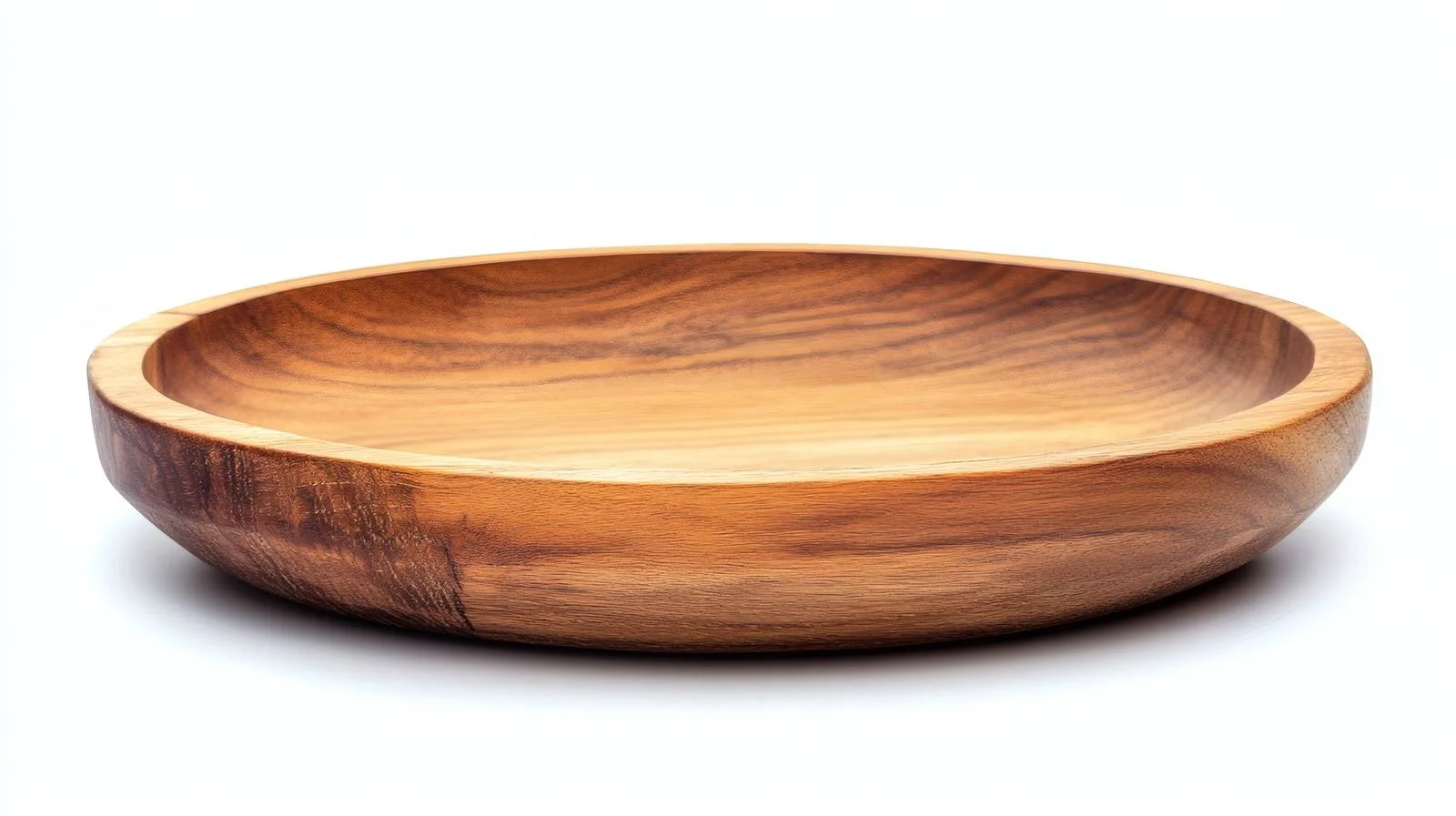 Blank wooden plate on white background — free download from Dotvec