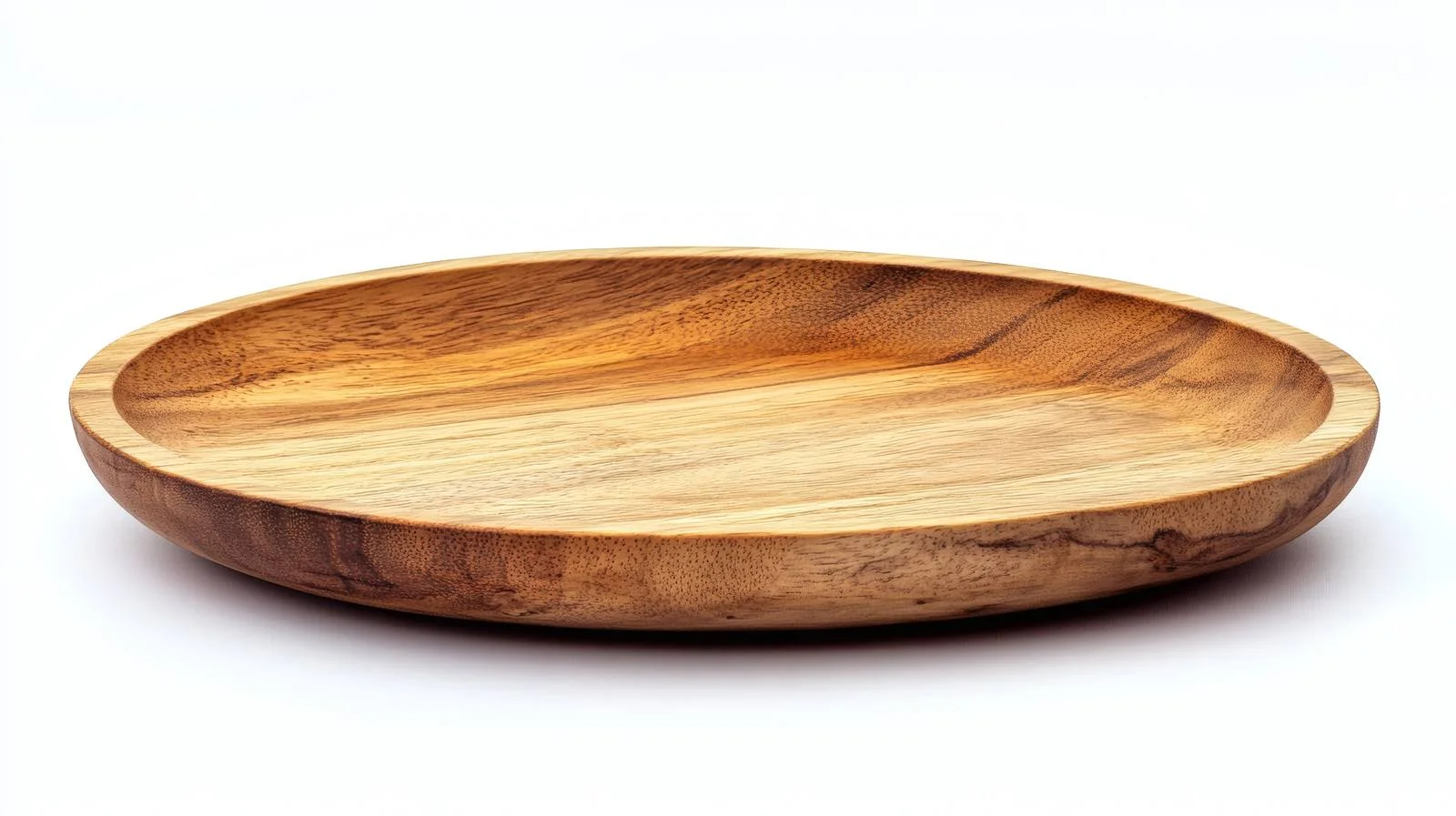 Sleek Wooden Platter on White Background — free download from Dotvec