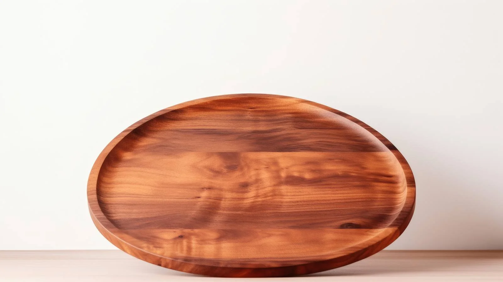 Wooden Platter on White Table Setting — free download from Dotvec