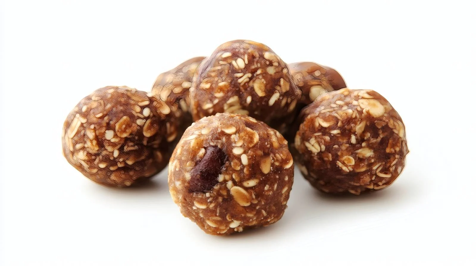 Nutrient-Packed Energy Bites on White Background — free download from Dotvec