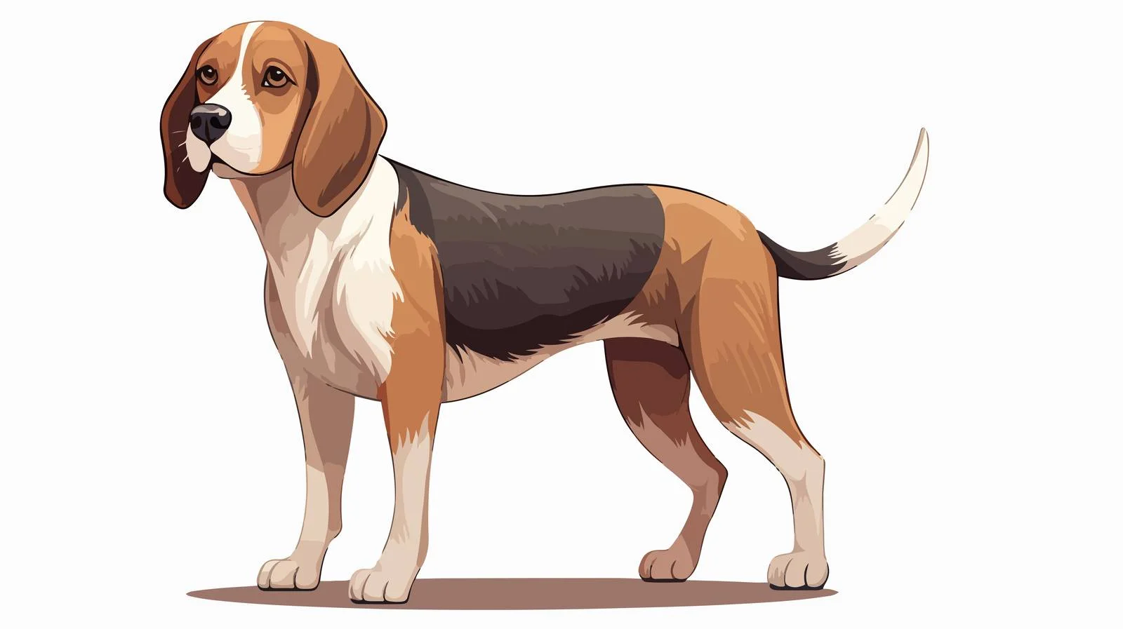 Graceful English Beagle: Noble Scent Hound — free download from Dotvec