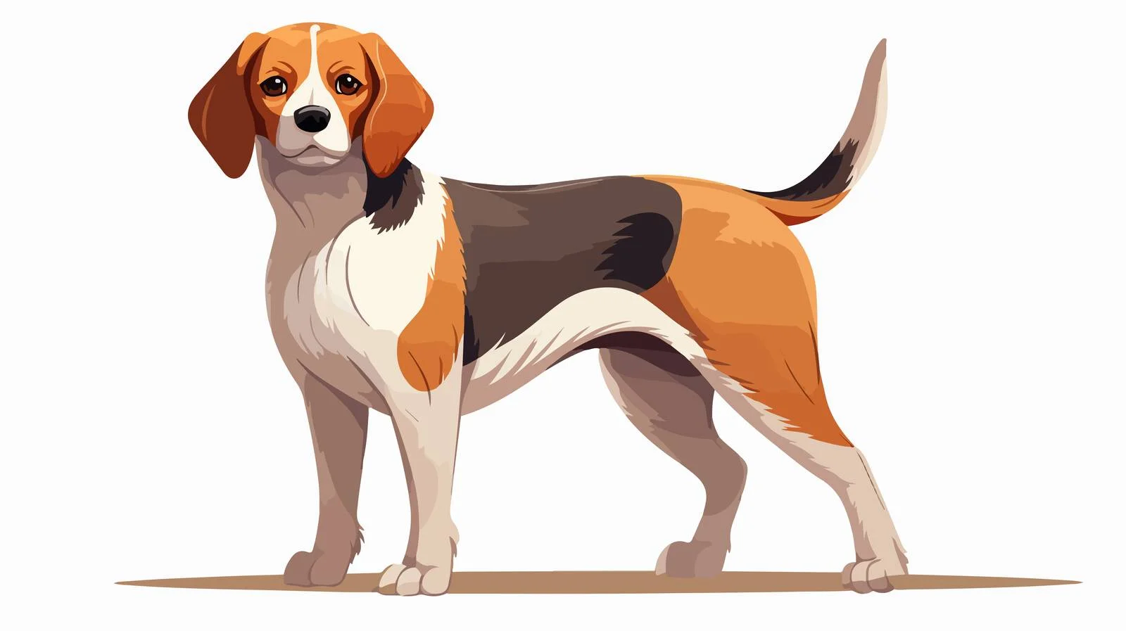 Elegant English Beagle, Skilled Scenthound — free download from Dotvec