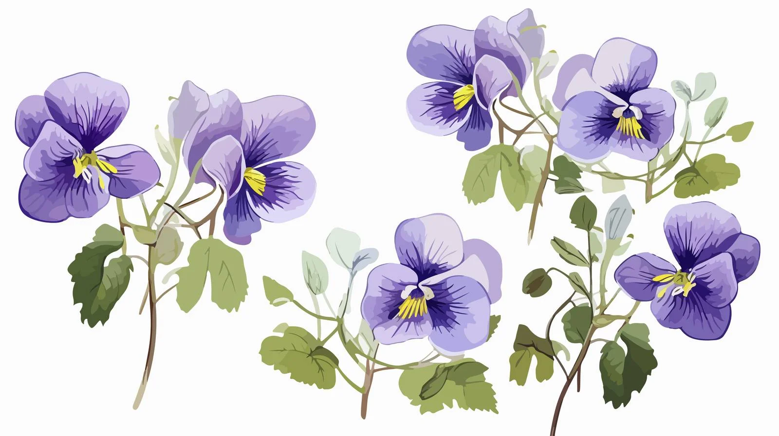 Vibrant Wood Violet Blooming in Garden — free download from Dotvec