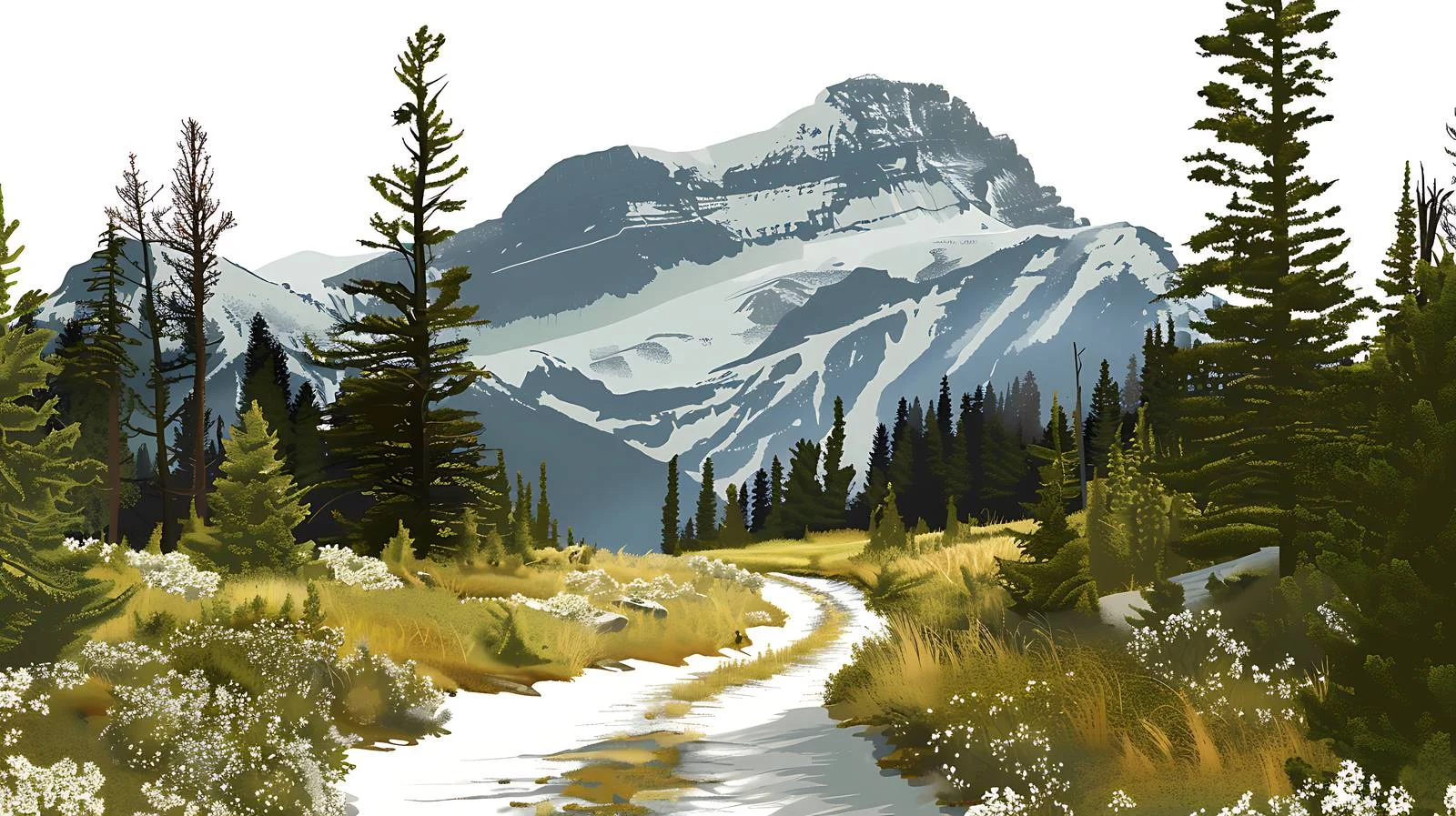 East Entrance to Glacier National Park — free download from Dotvec