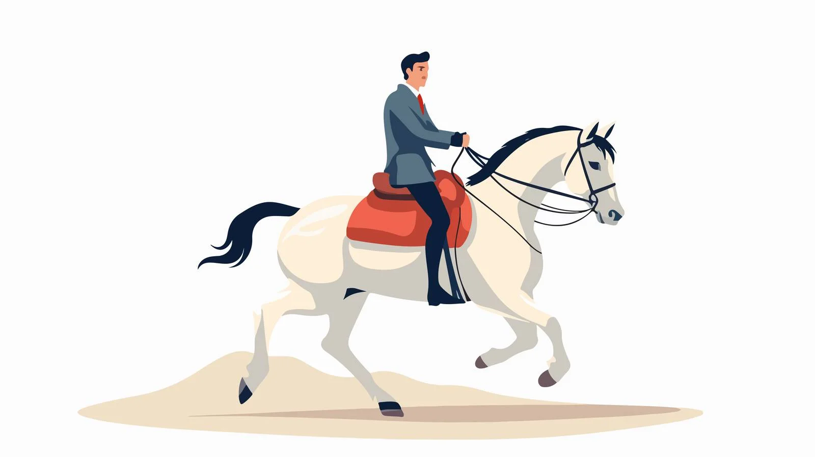 Joyful Equestrian and Cheerful Horseback Ride — free download from Dotvec