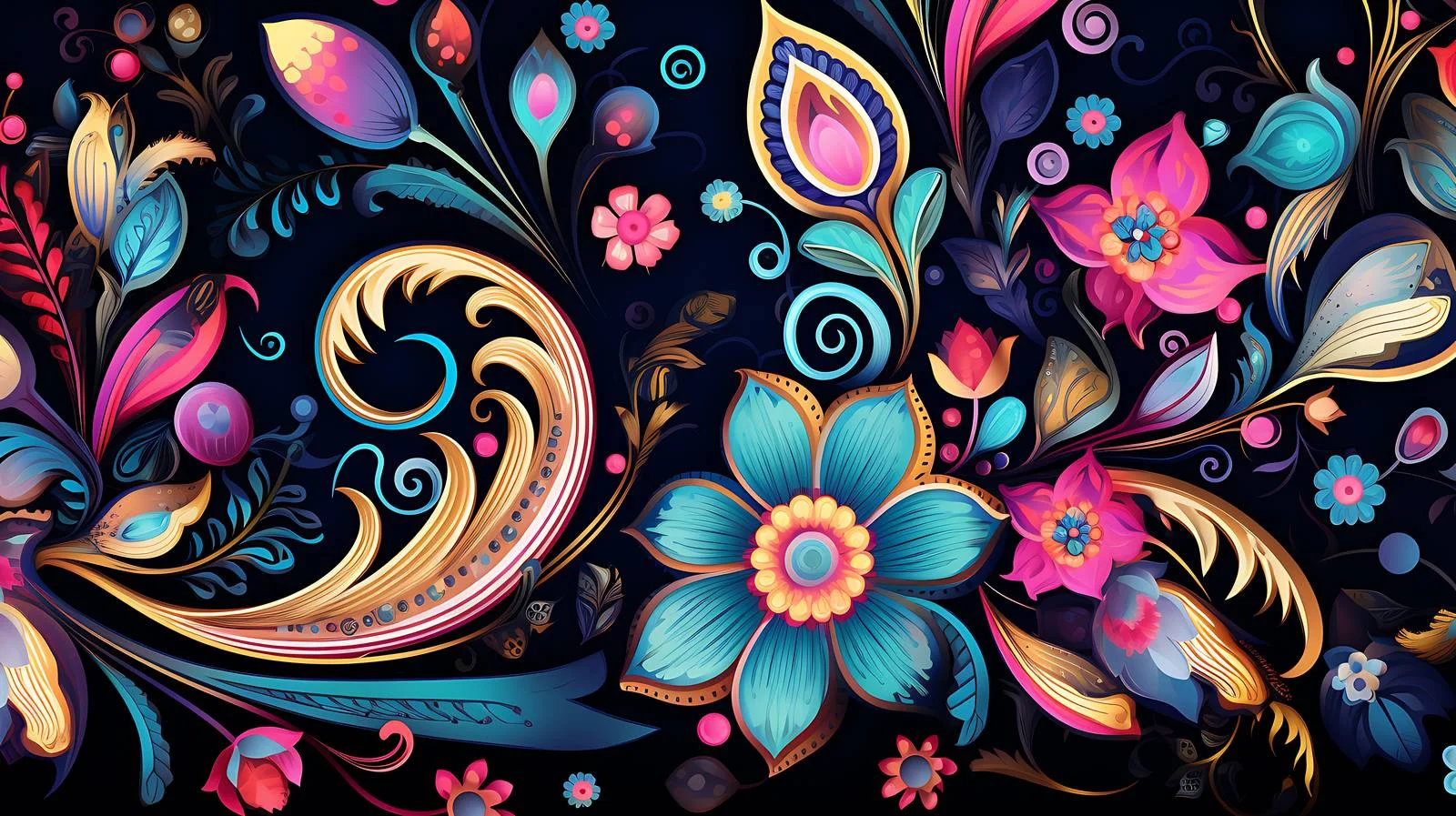 Traditional Paisley Motif with Buta Pattern — free download from Dotvec