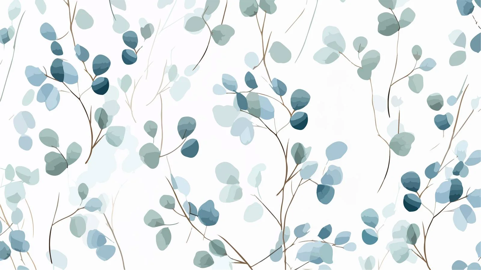 Vibrant Eucalyptus Foliage Seamless Design — free download from Dotvec