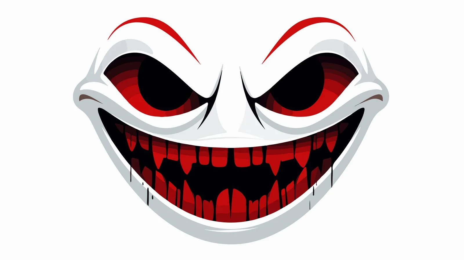 Specter Smirk Stencil for Halloween Festivities — free download from Dotvec