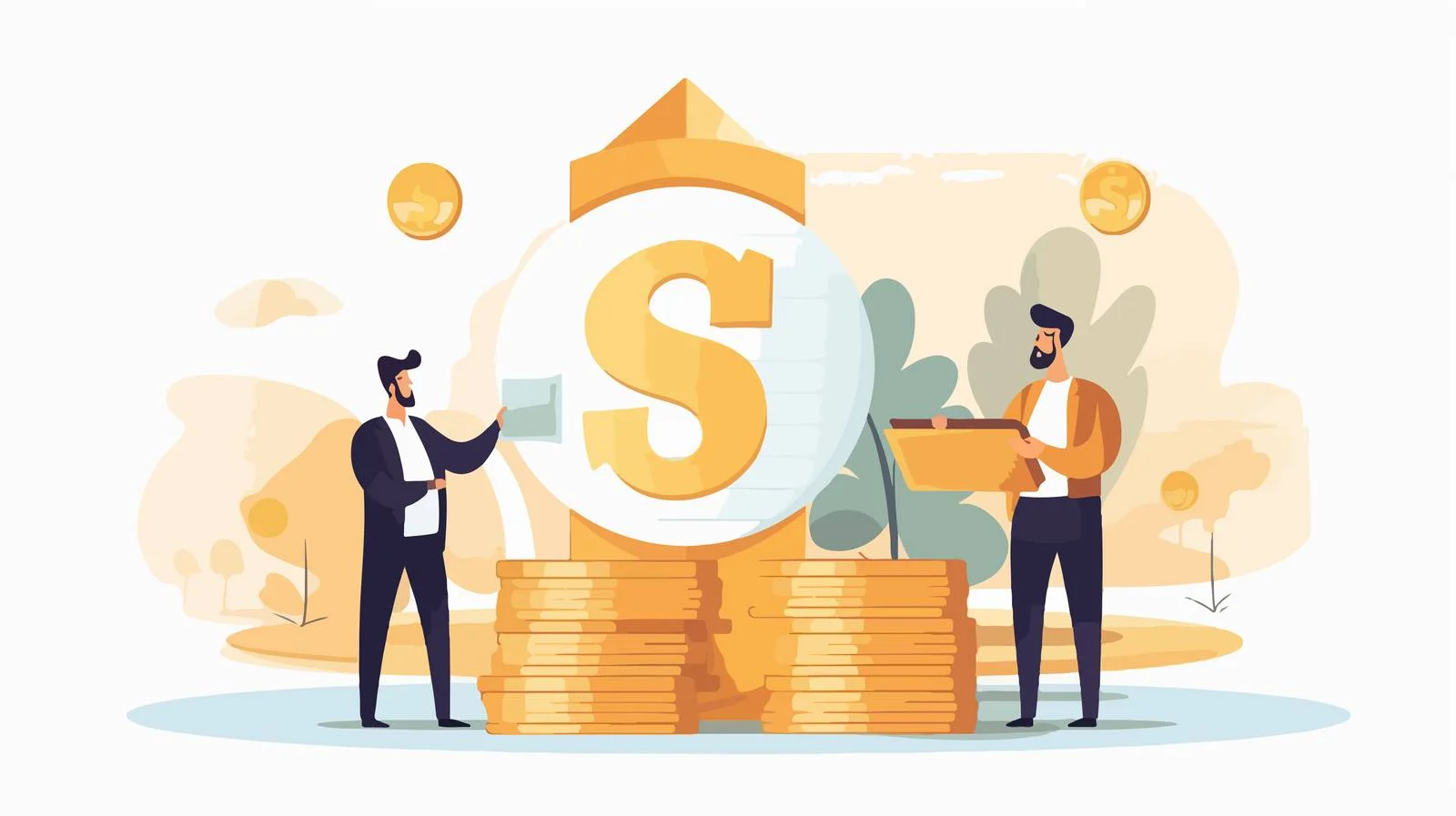 Tax Rebate Concept Exchange Illustration — free download from Dotvec