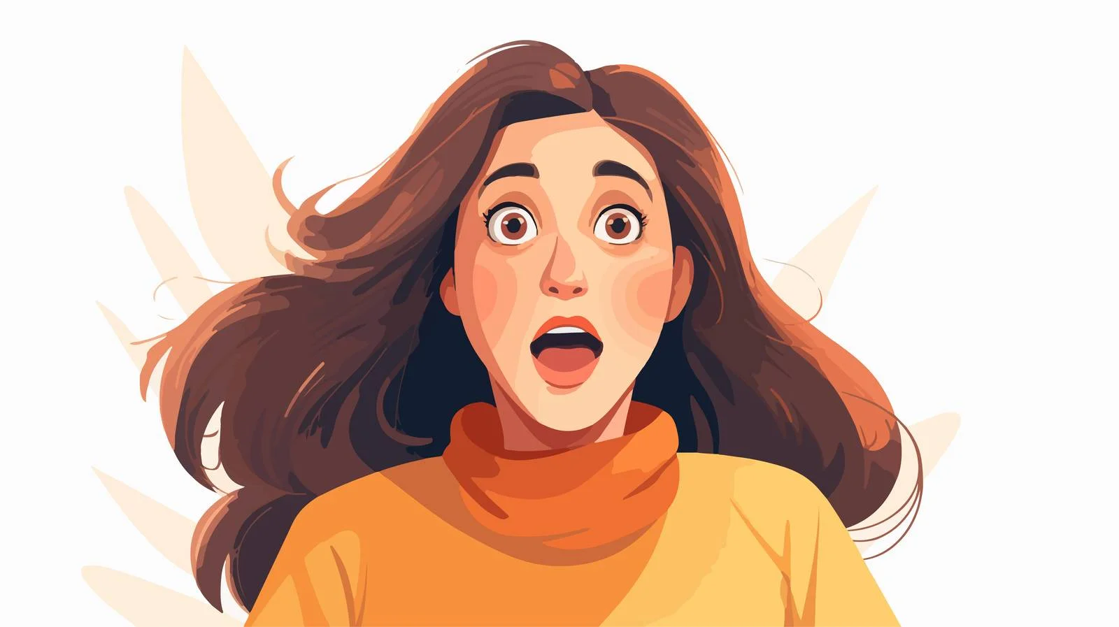 Woman Expressing Pleasantly Shocked Reaction — free download from Dotvec