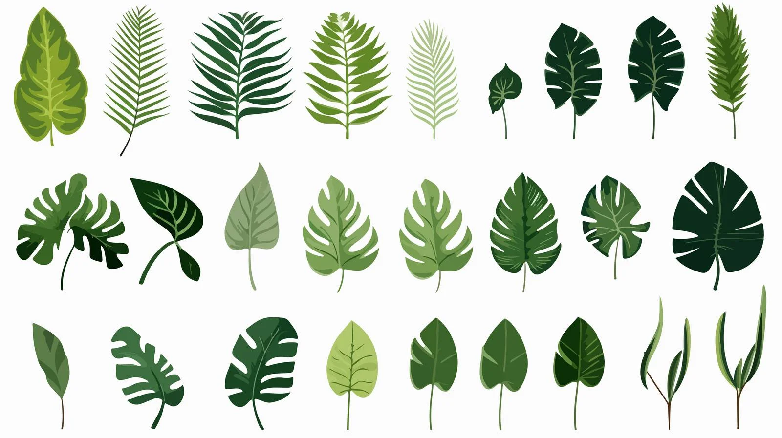 Lush Tropical Foliage Cluster in Jungle — free download from Dotvec