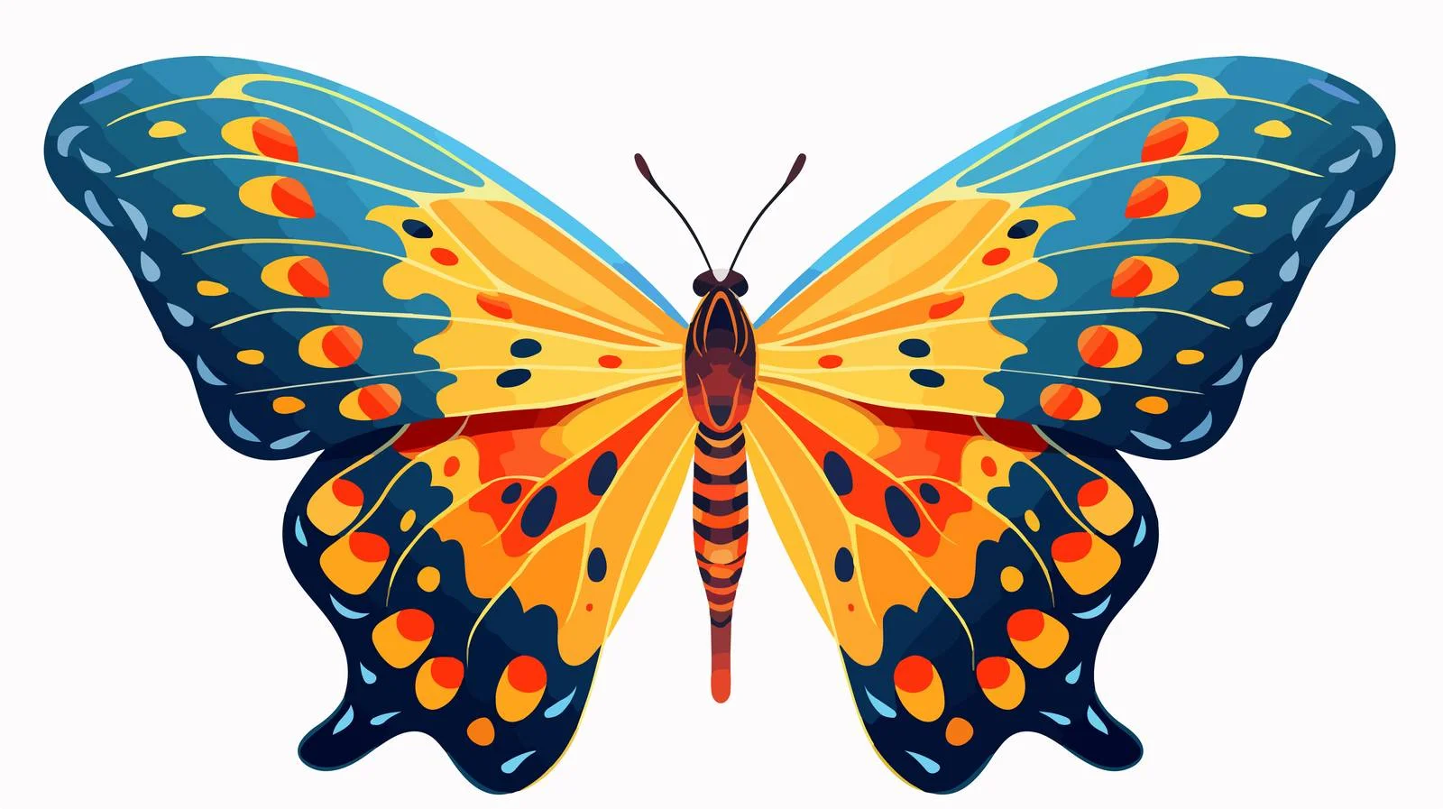 Vibrant Tropical Butterfly in Summer Nature — free download from Dotvec