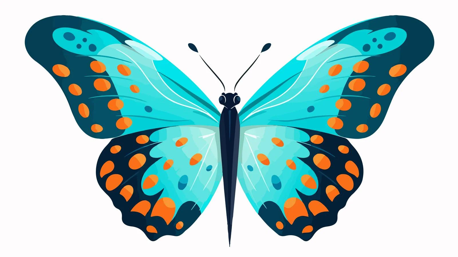 Vibrant Exotic Tropical Butterfly in Summer — free download from Dotvec
