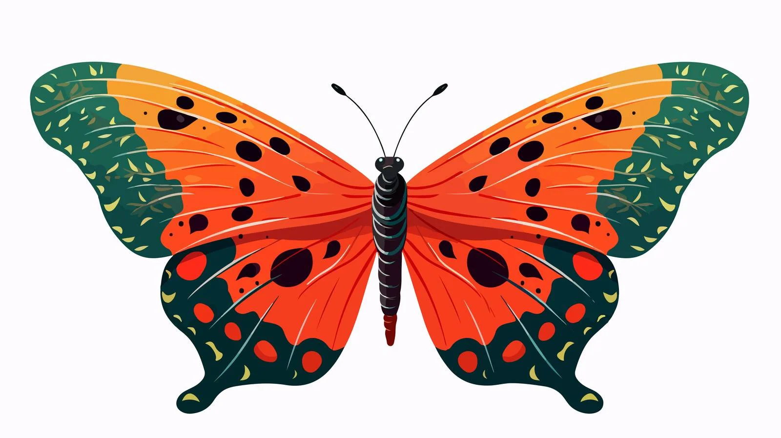 Vibrant Exotic Butterfly in Tropical Summer — free download from Dotvec