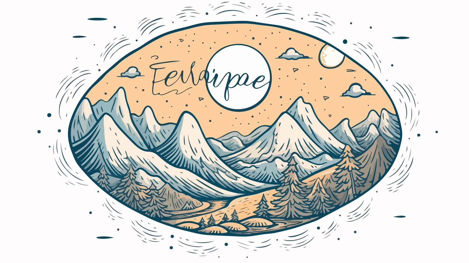 Scenic Nature Badge Design — free download from Dotvec