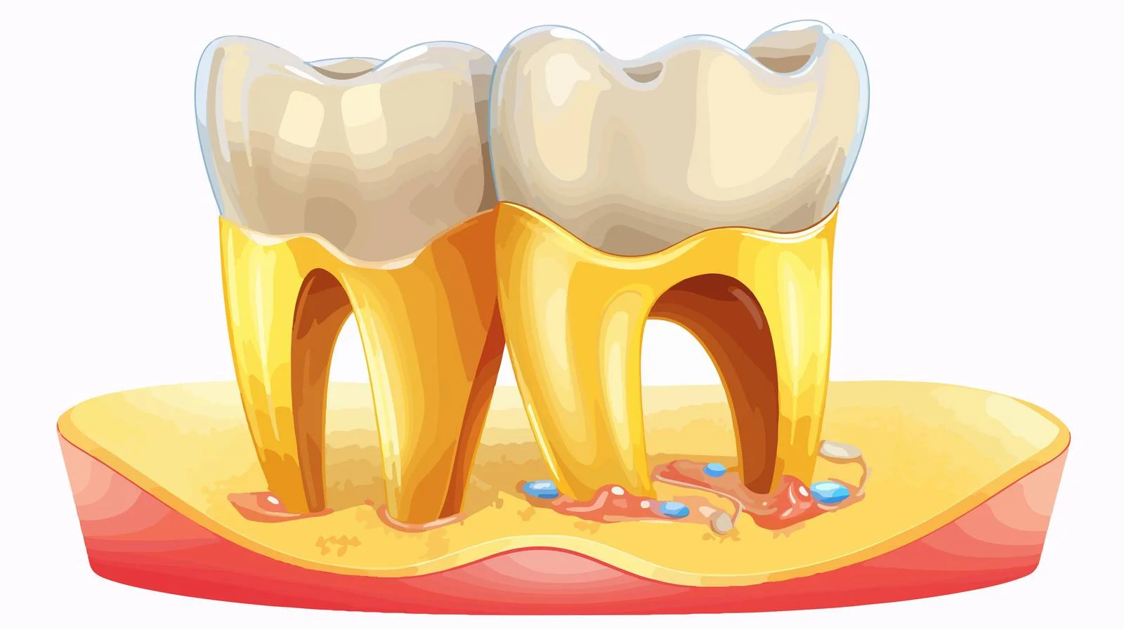 Dental Tartar Removal Cartoon Illustration — free download from Dotvec