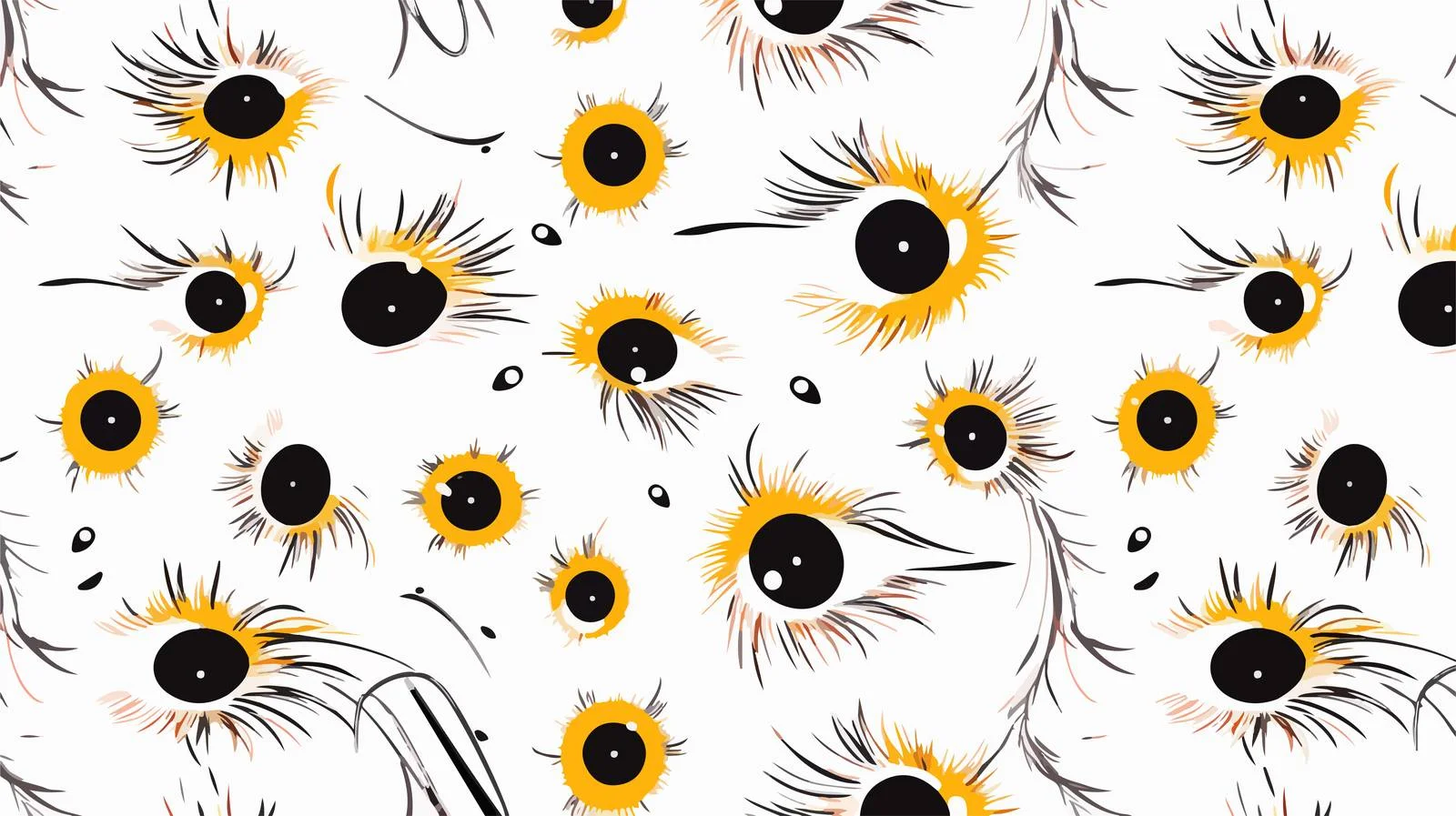 Eyelash Extension Tools Seamless Pattern — free download from Dotvec