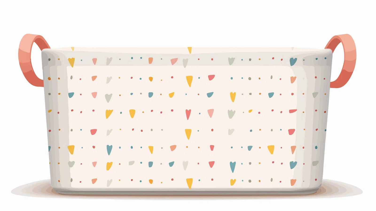 Empty Fabric Basket with Handles Storage — free download from Dotvec