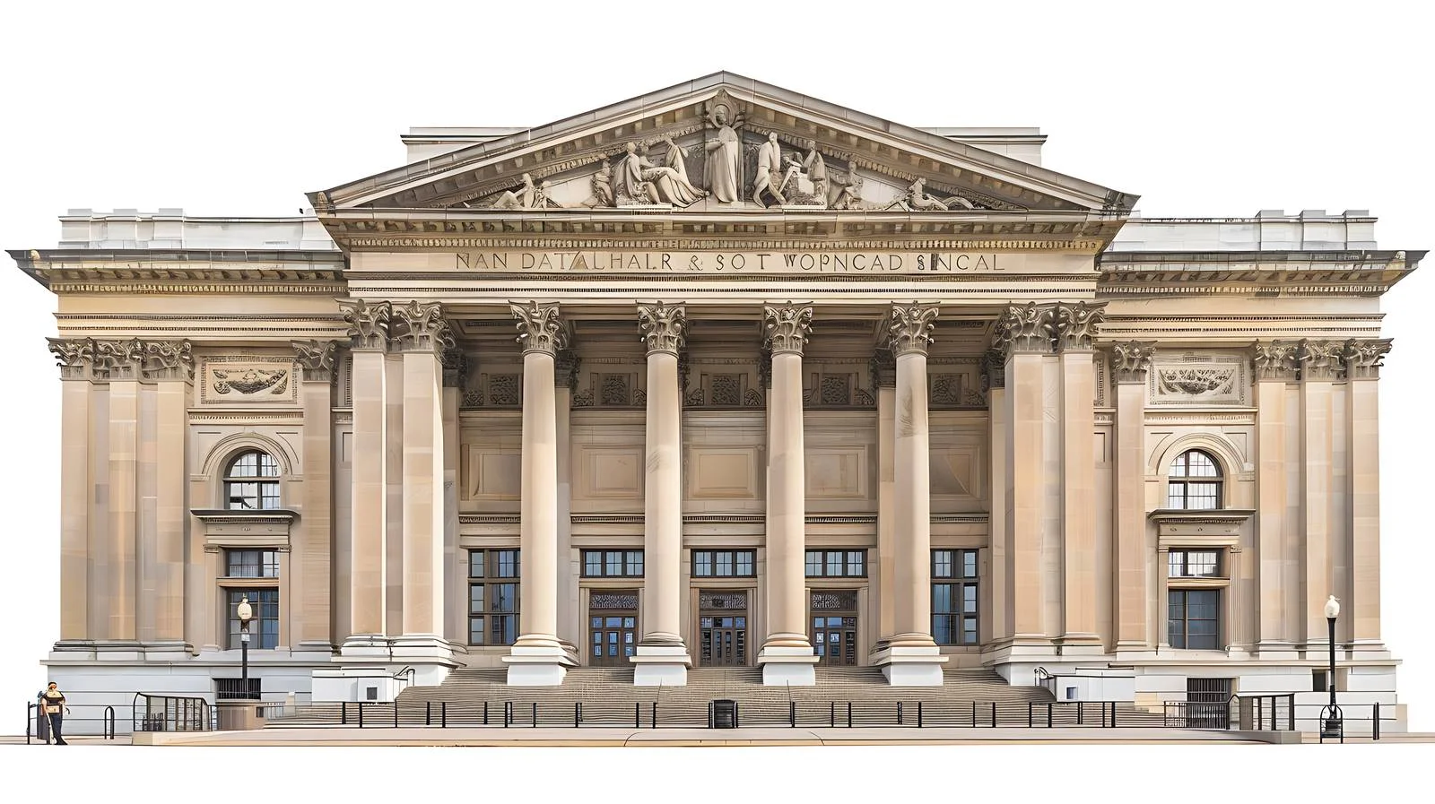 Historic National Archives Building in Washington DC — free download from Dotvec