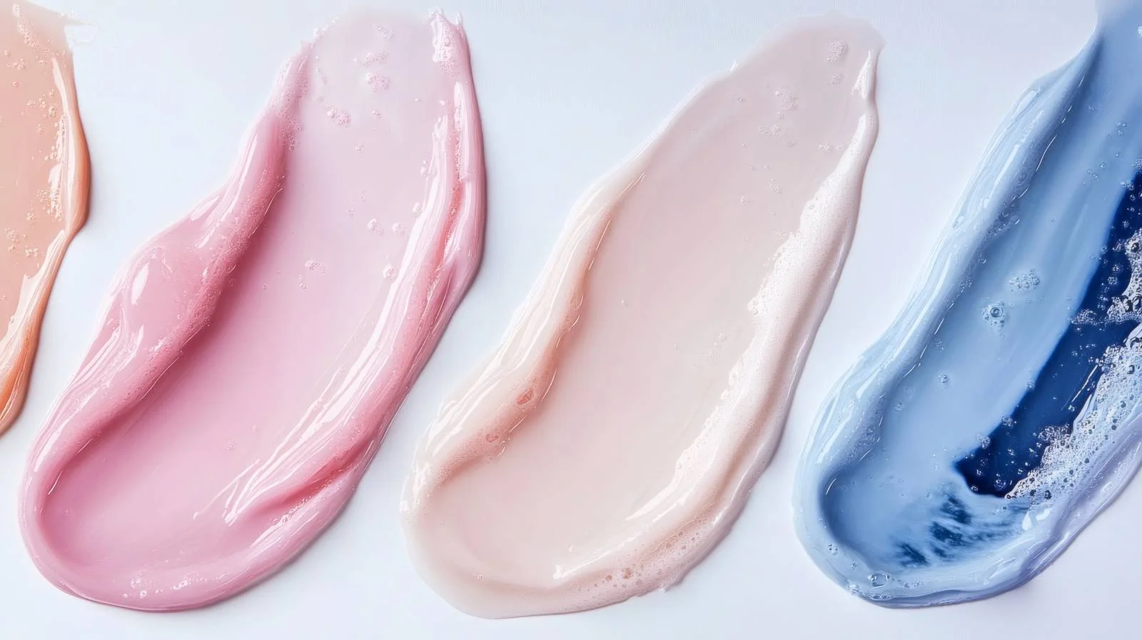 Face Cleansing Product Swatches on White Background — free download from Dotvec