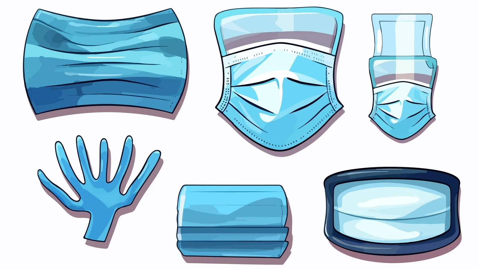 Medical Protection Equipment Set — free download from Dotvec