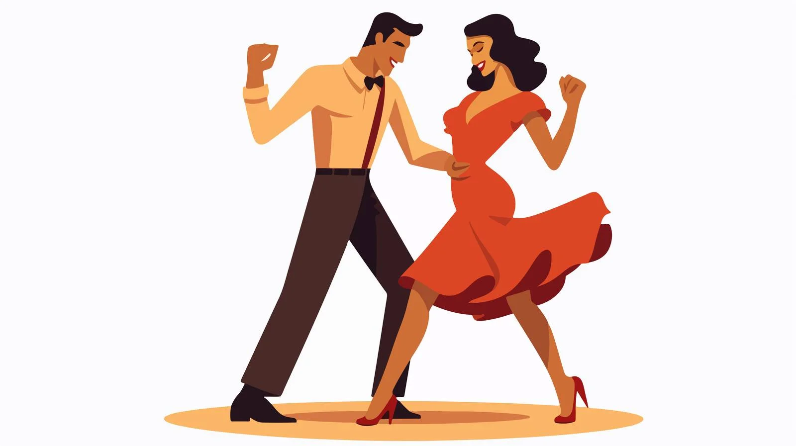 Elegant Couple Dance Lindy Hop Together — free download from Dotvec