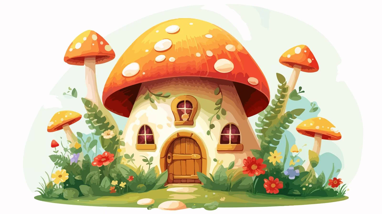 Enchanting Dwarf Cottage in Sweet Fairyland — free download from Dotvec
