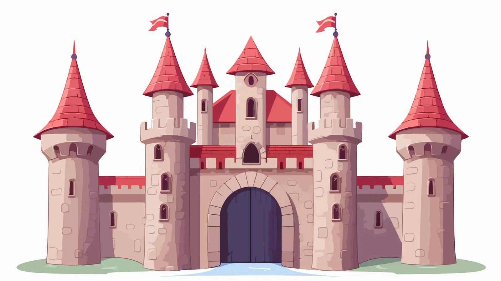 Enchanting Fortress Citadel Amid Towering Castle — free download from Dotvec