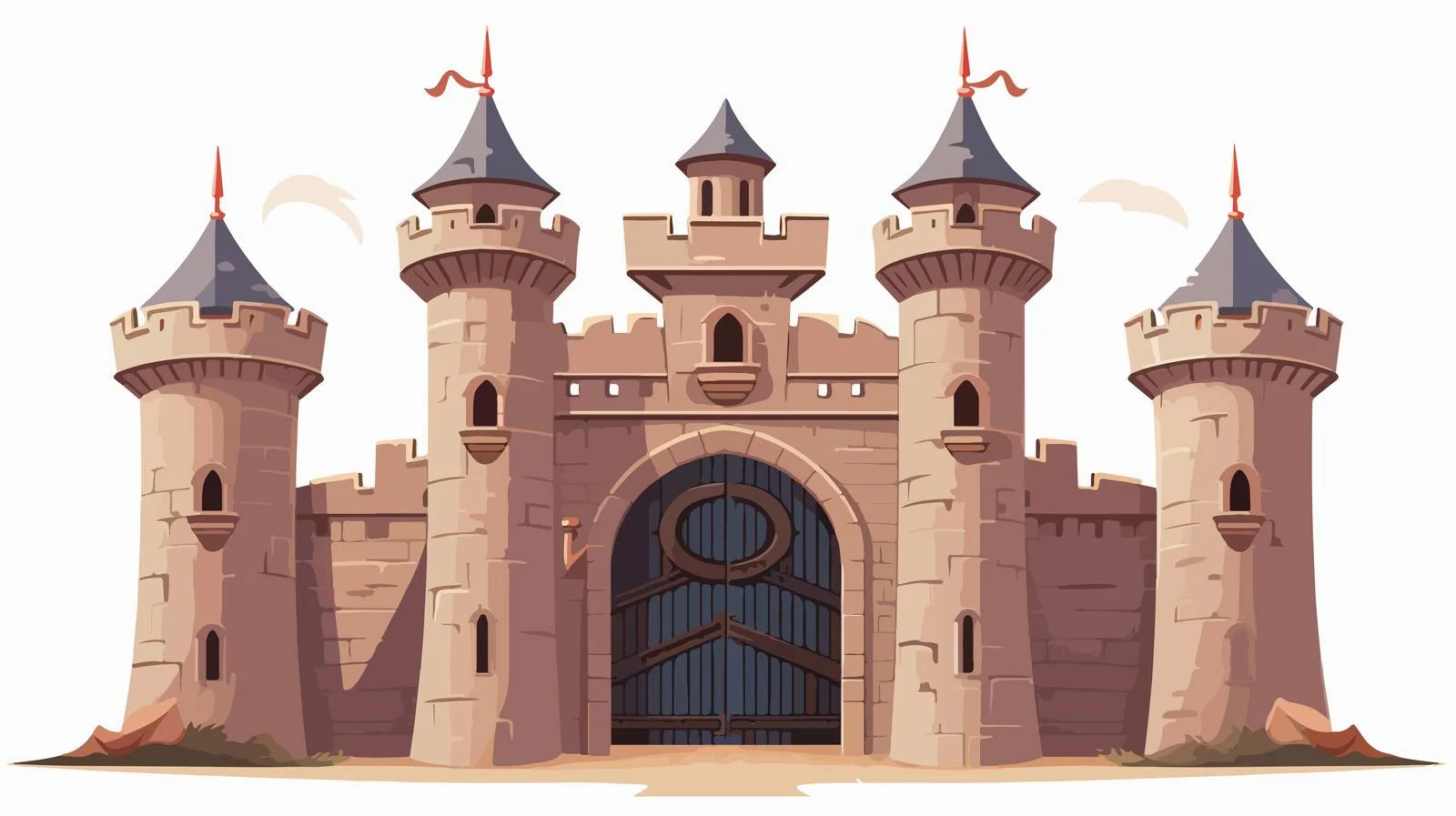 Enchanting Fairytale Castle with Majestic Towers — free download from Dotvec