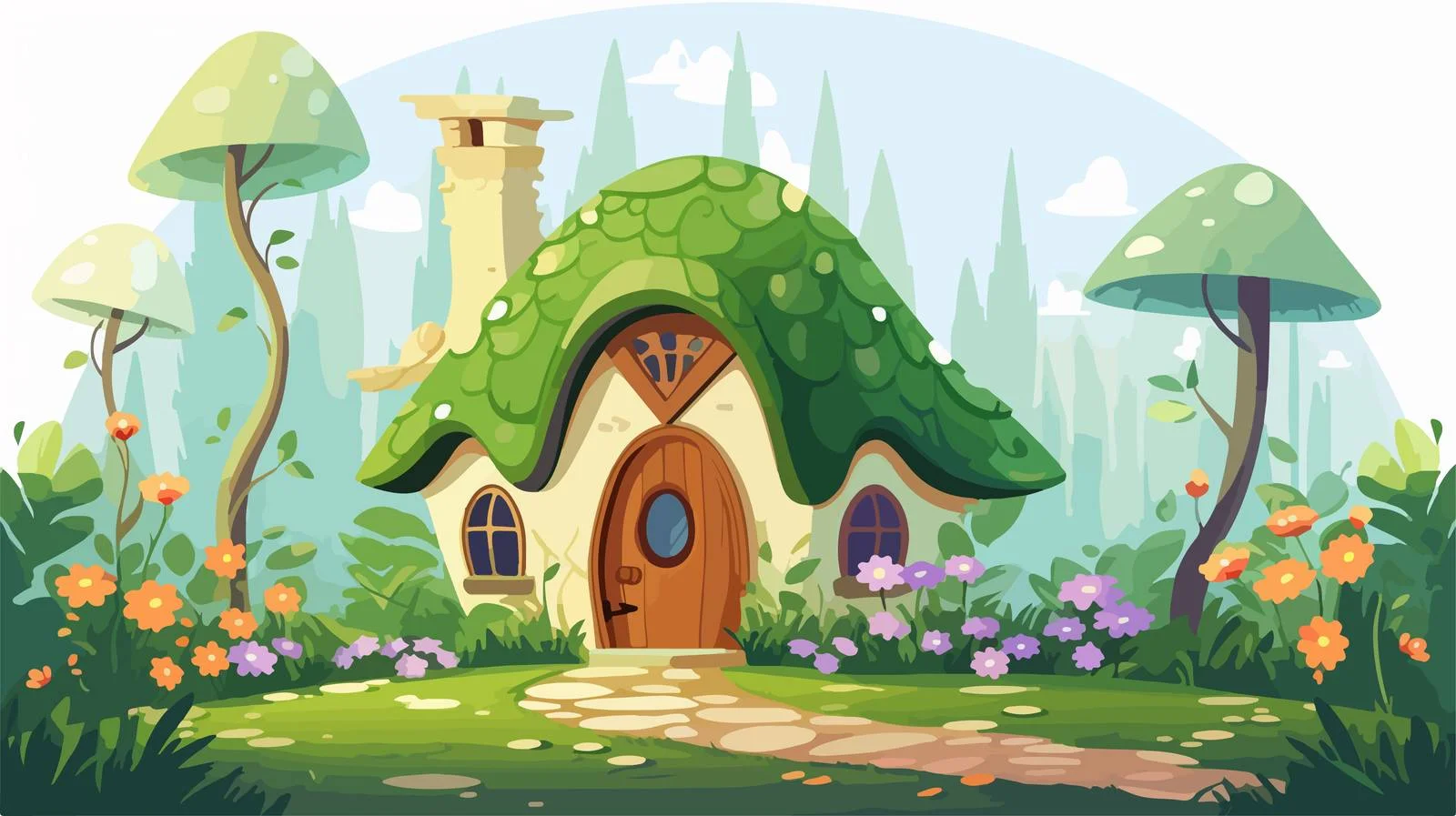 Enchanted Forest Cottage Haven — free download from Dotvec