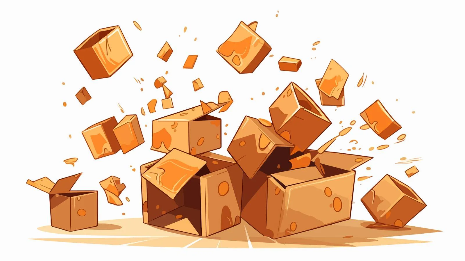 Parcel Box Falling Animation — free download from Dotvec