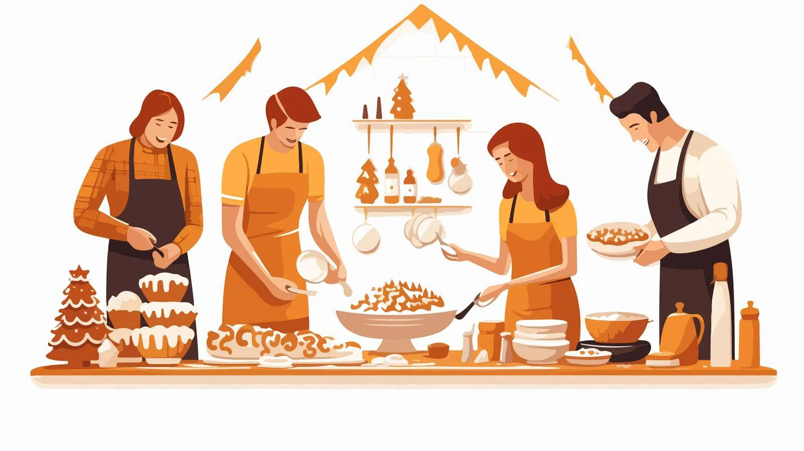 Festive Family Bakes Christmas Ginger Cookies — free download from Dotvec