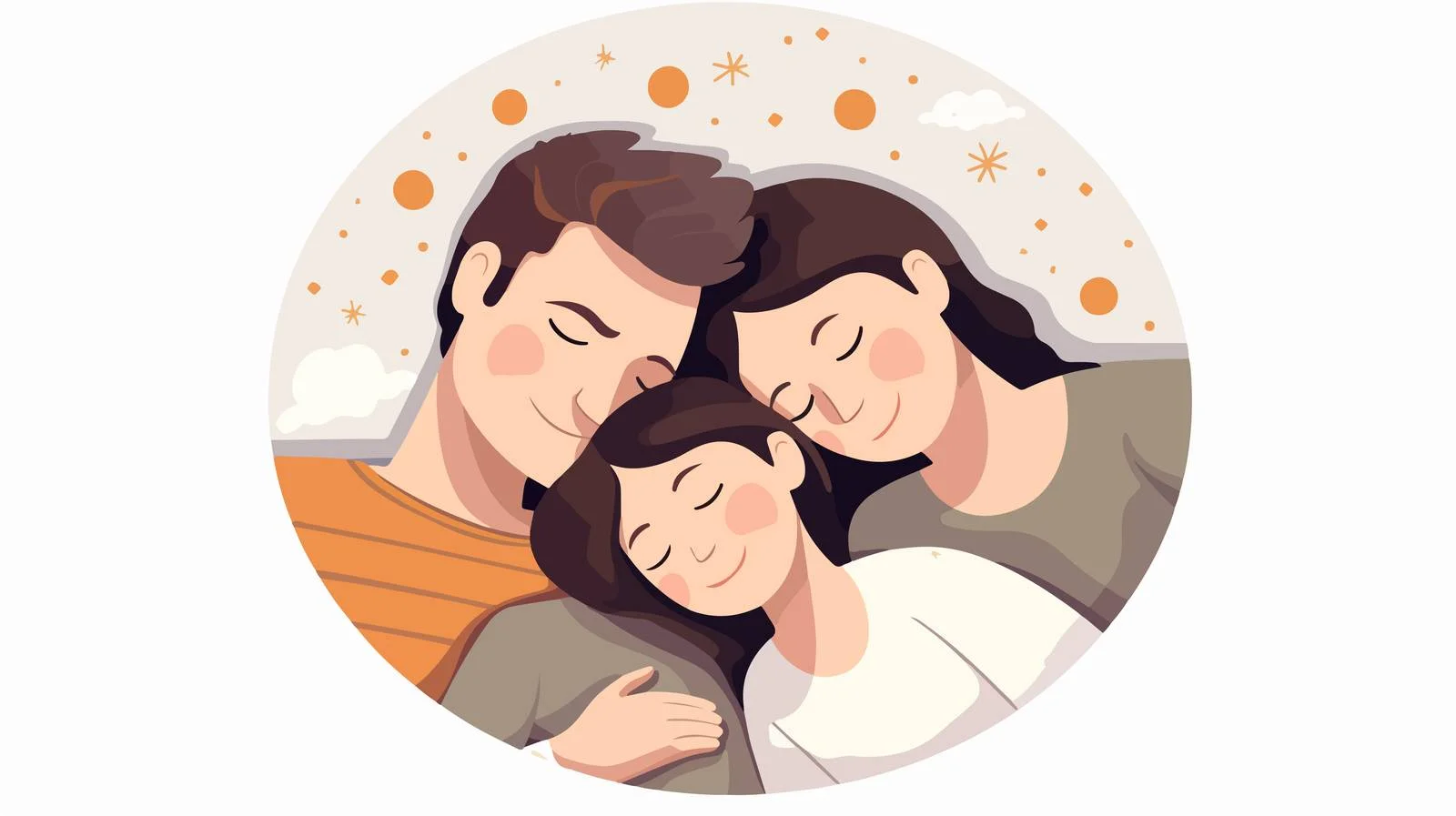 Tranquil Family Nap with Sleepy Parents — free download from Dotvec