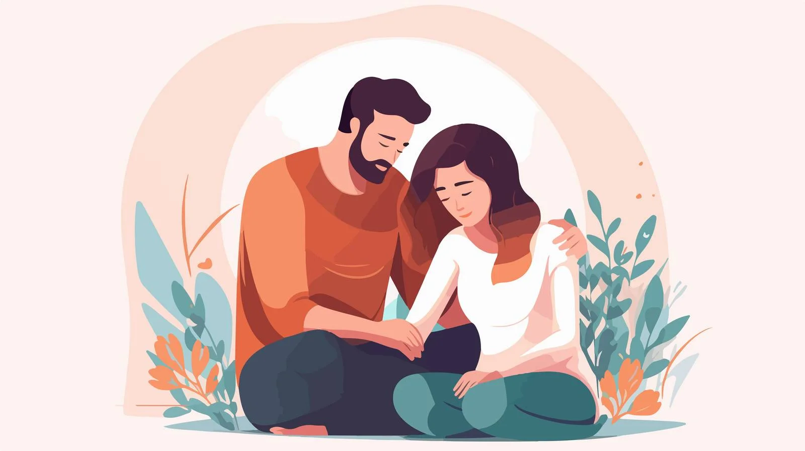 Parental comforting: Family Support Concept — free download from Dotvec