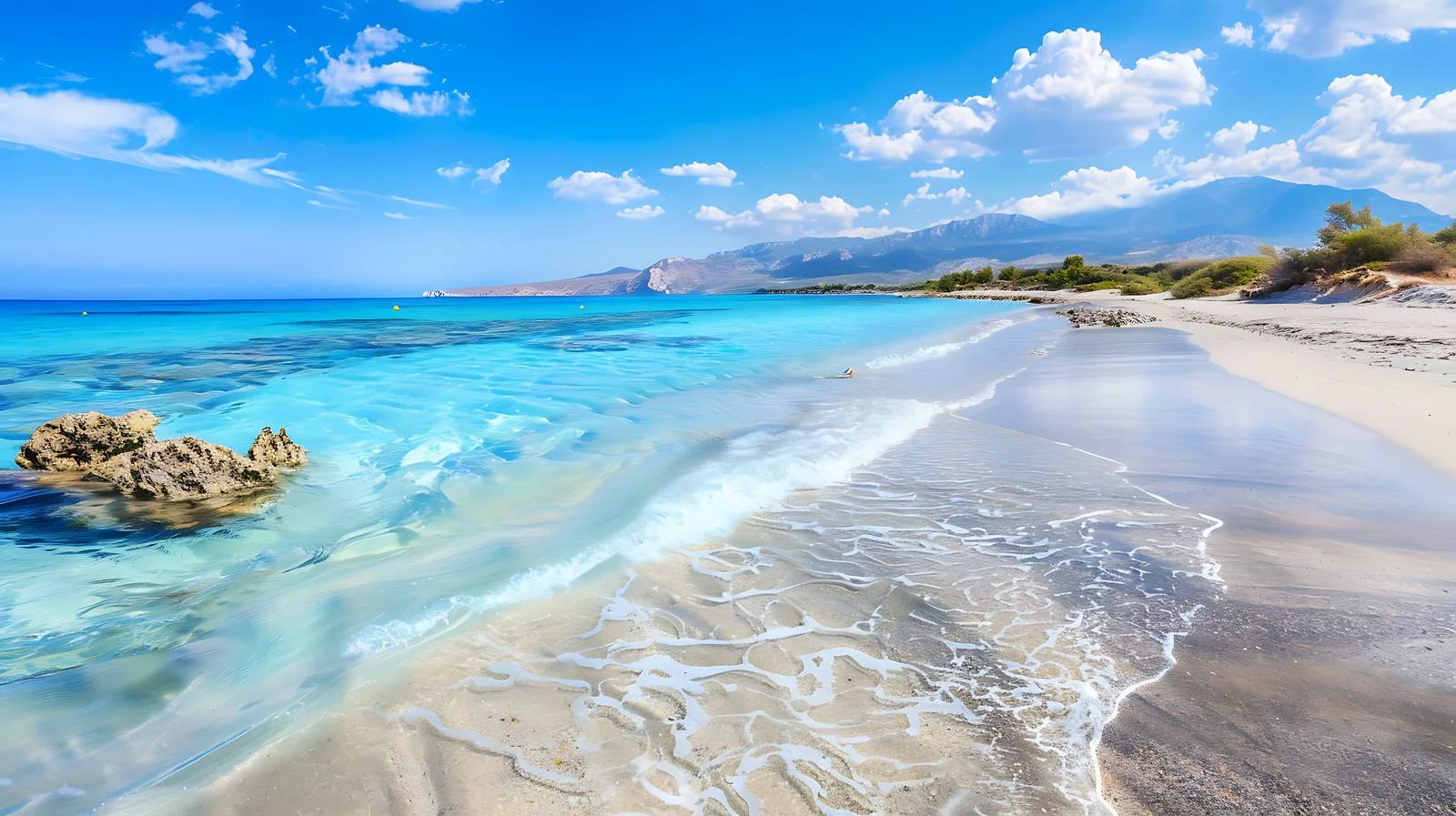 Tranquil Elafonisi Beach in Crete, Greece — free download from Dotvec