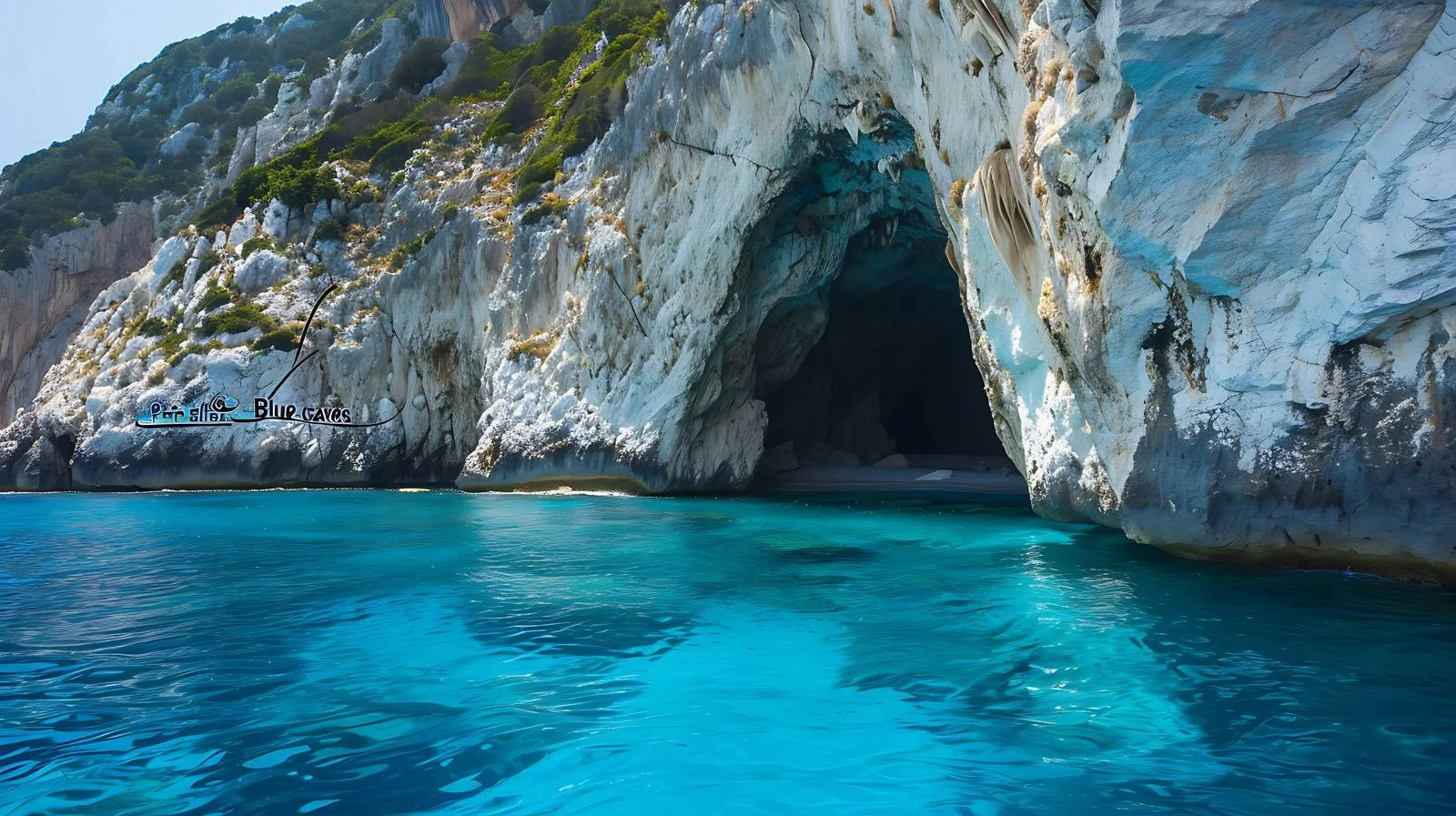 Majestic Blue Caves of Zakynthos Island — free download from Dotvec