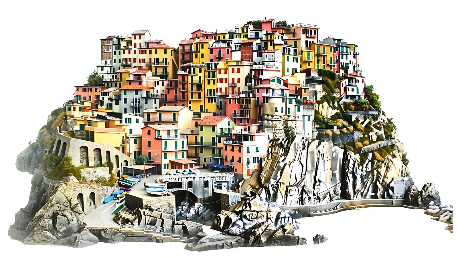 Breathtaking Manarola Village, Cinque Terre Coastal Charm — free download from Dotvec