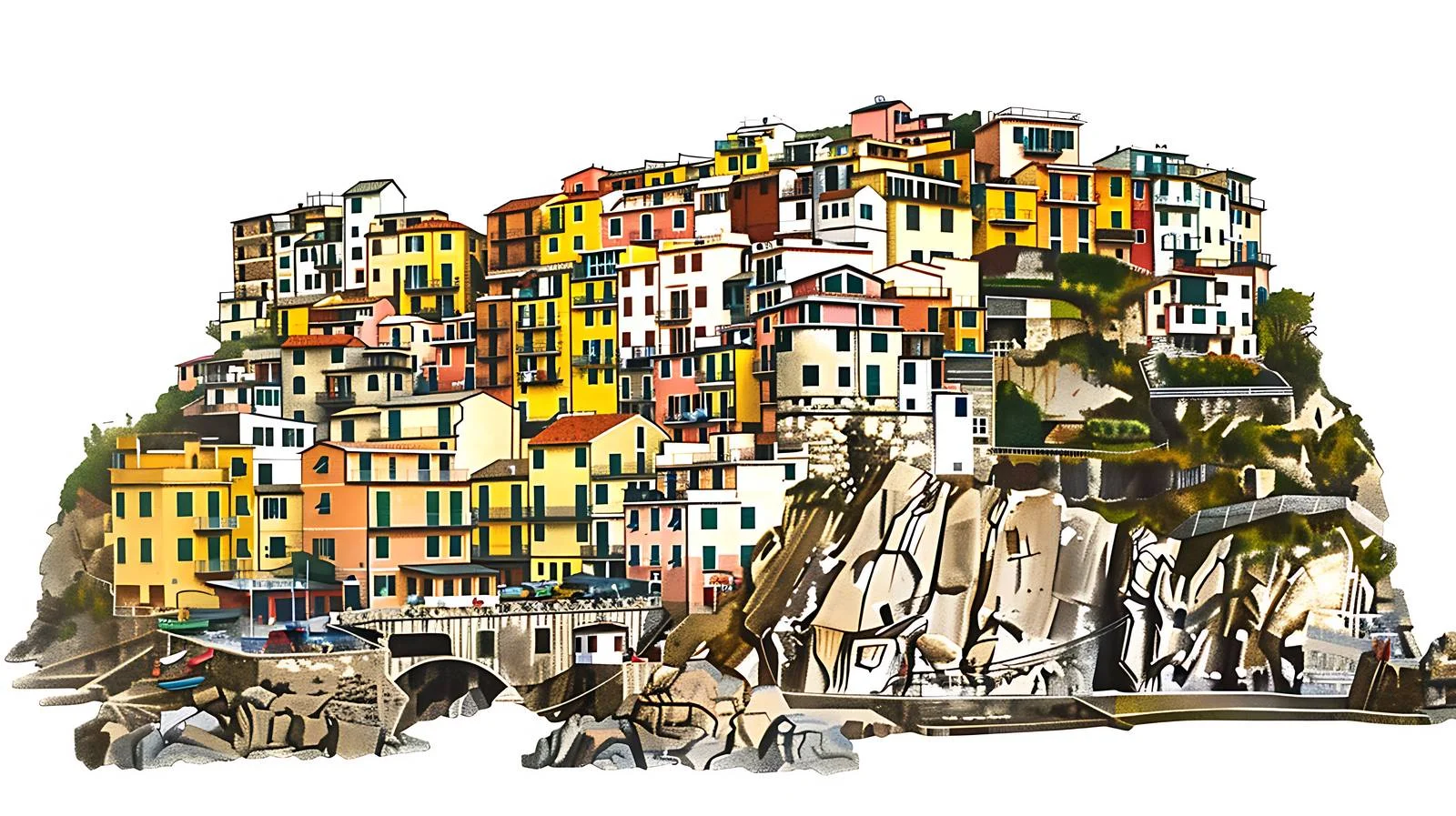 Picturesque Riomaggiore Village in Italy — free download from Dotvec
