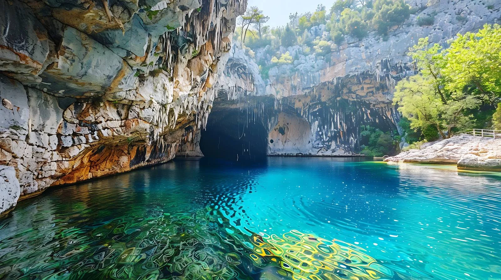 Melissani Lake, Stunning Highlight of Kefalonia — free download from Dotvec