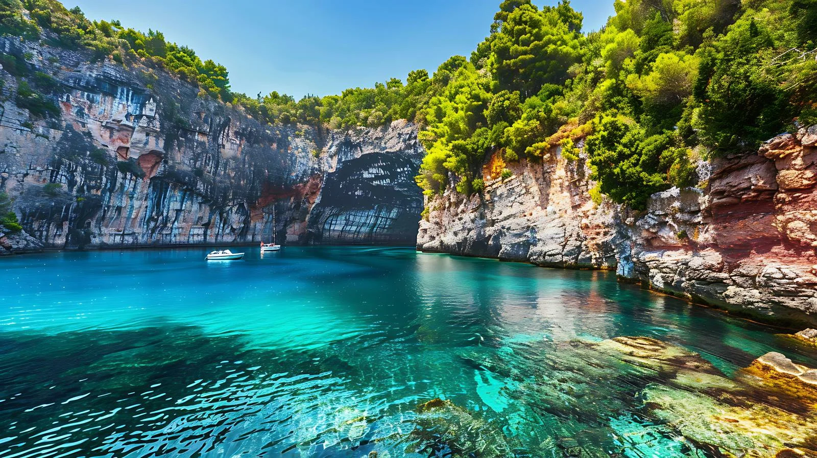 Captivating Melissani Lake and Kefalonia Beauty — free download from Dotvec