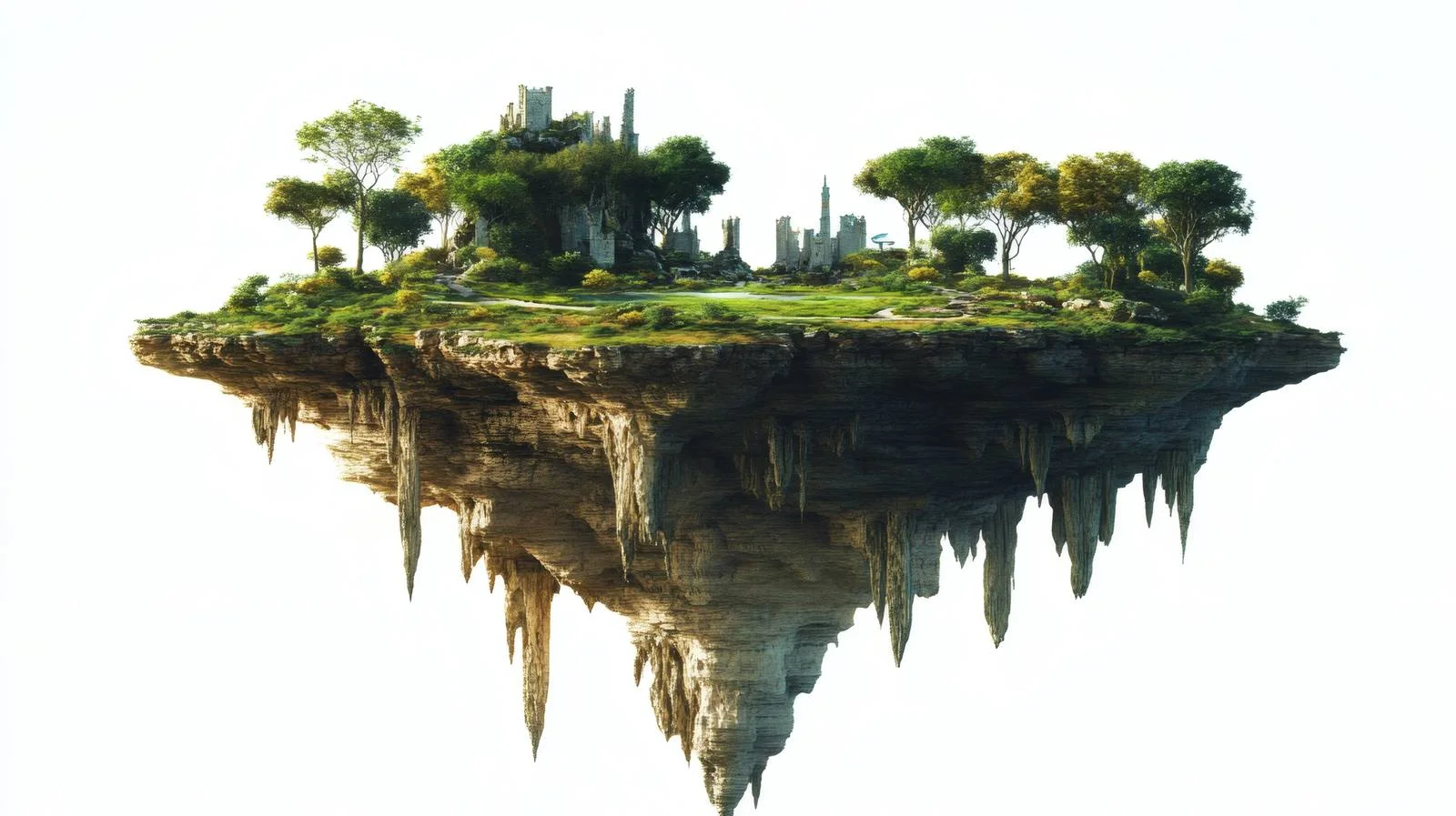 Alien world vista on white background — free download from Dotvec