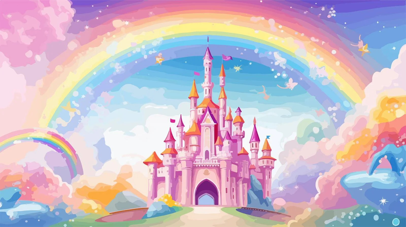 Fantasy Rainbow Hologram Background — free download from Dotvec