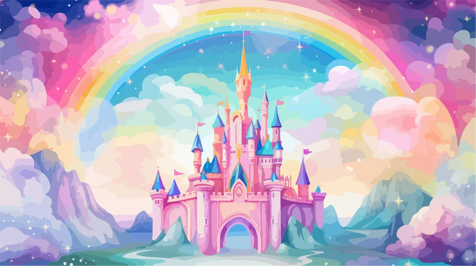 Fantasy Rainbow Hologram Background — free download from Dotvec