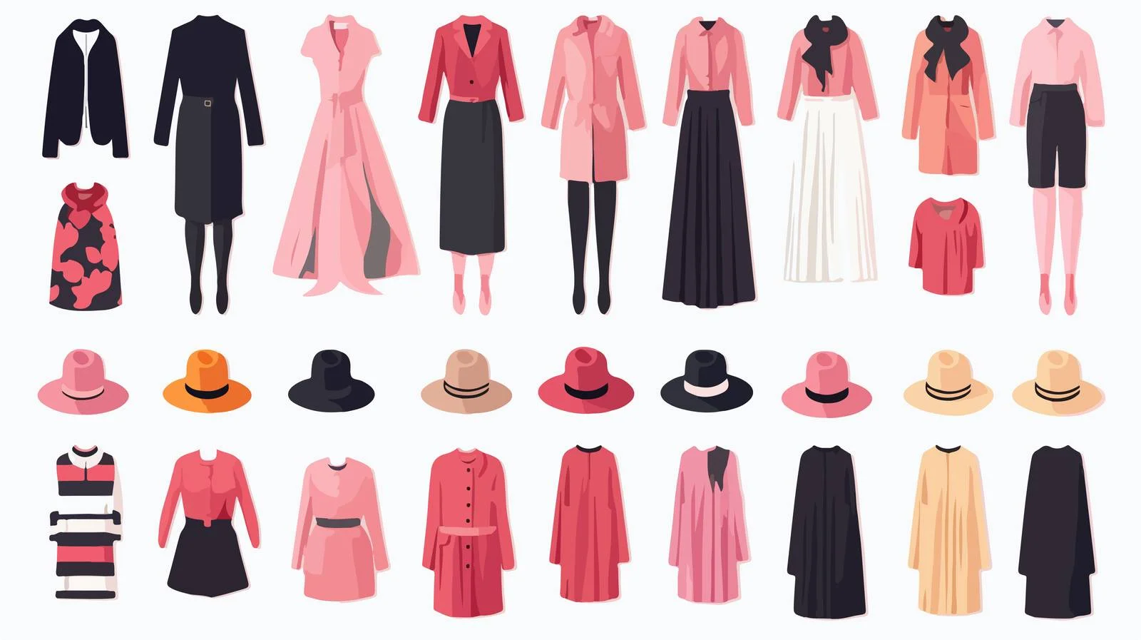 Elegant Female Fashion Apparel Collection — free download from Dotvec