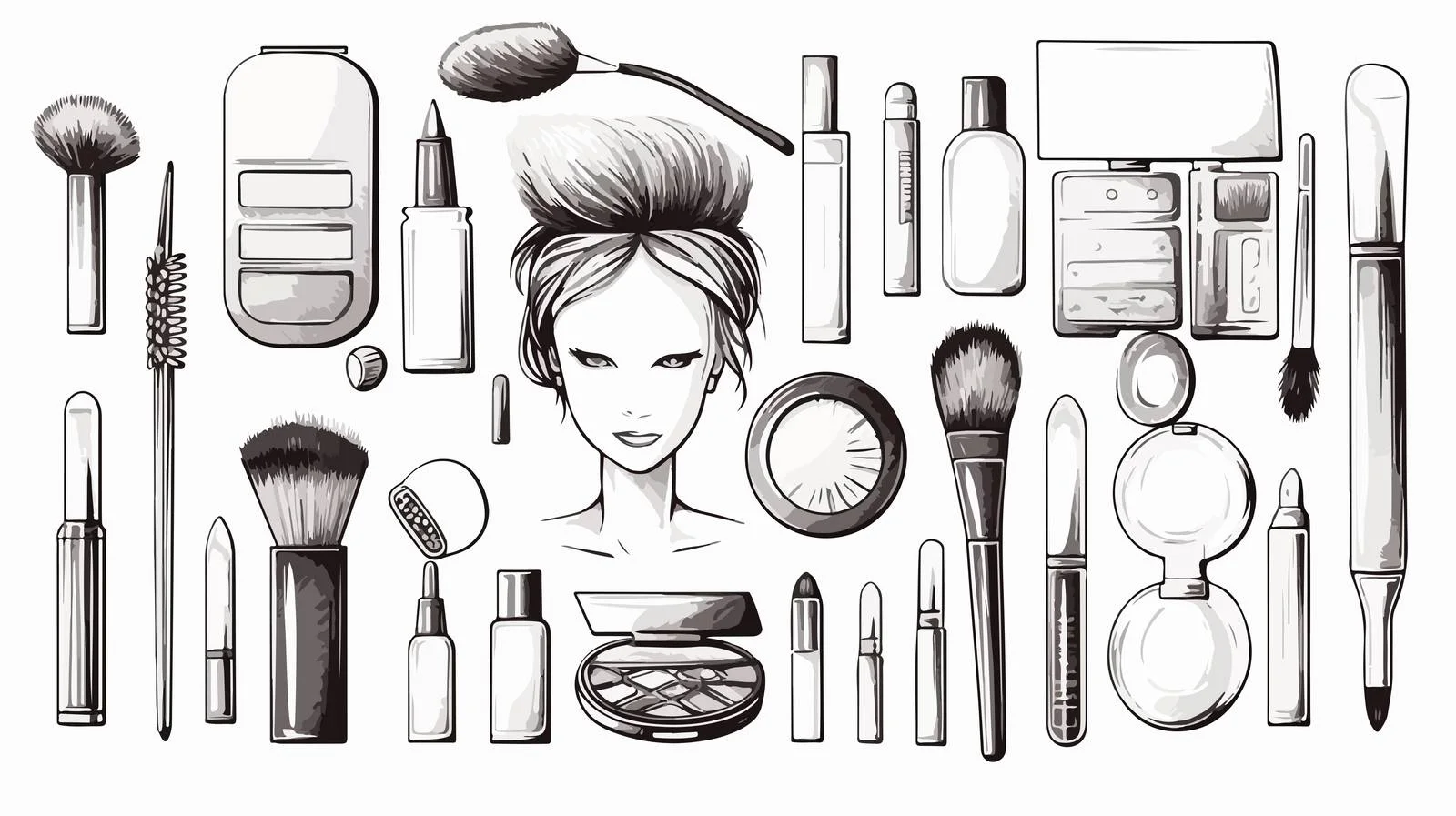 Elegant Cosmetics Collection for Makeup Artists — free download from Dotvec