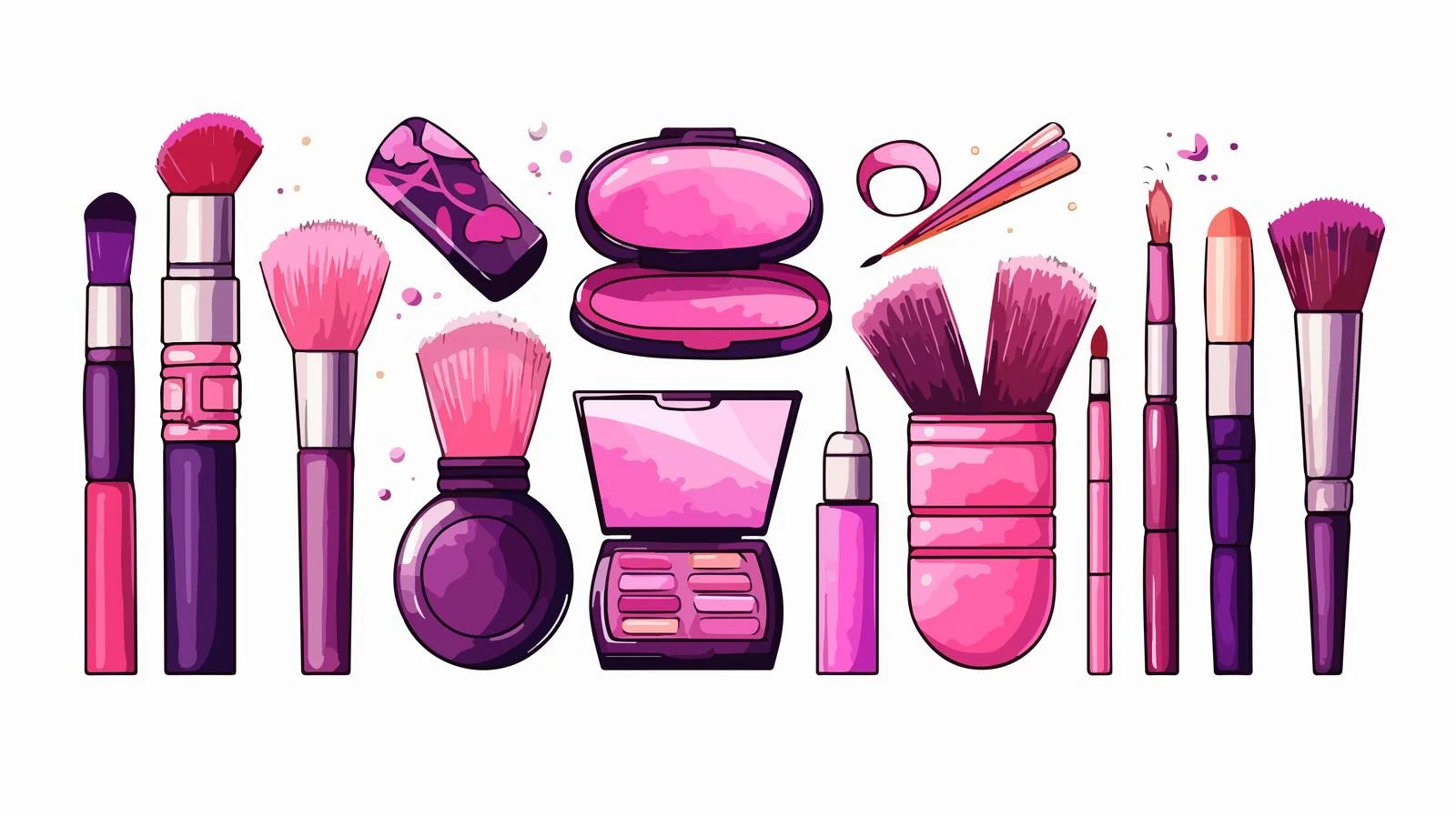 Professional Fashion Cosmetics Collection for Makeup Artists — free download from Dotvec